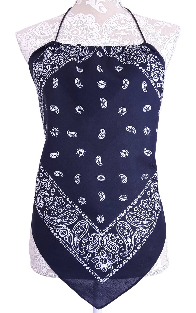 One Size New Casual Style Shirt Womens Clothing Bandana Halter Top Shirt Red Navy Blue /& Black