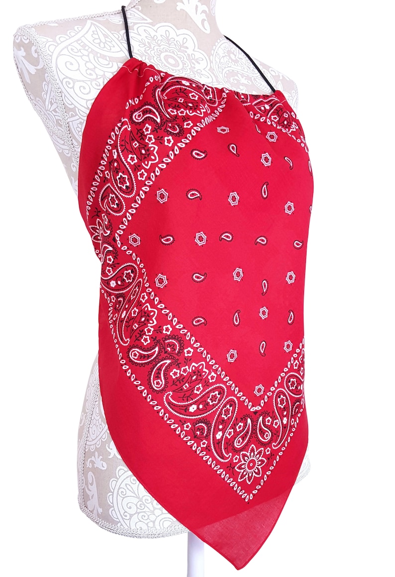 One Size New Casual Style Shirt Womens Clothing Bandana Halter Top Shirt Red Navy Blue /& Black