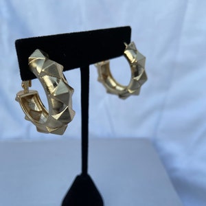 Statement Earrings/ Chunky Gold Earrings/ African Earrings/ Gold Hoops/ Birthday Present/ Free UK Delivery