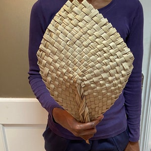 Natural African Fan/2 sizes Medium or Large/ Home Decor/Interior Design image 3