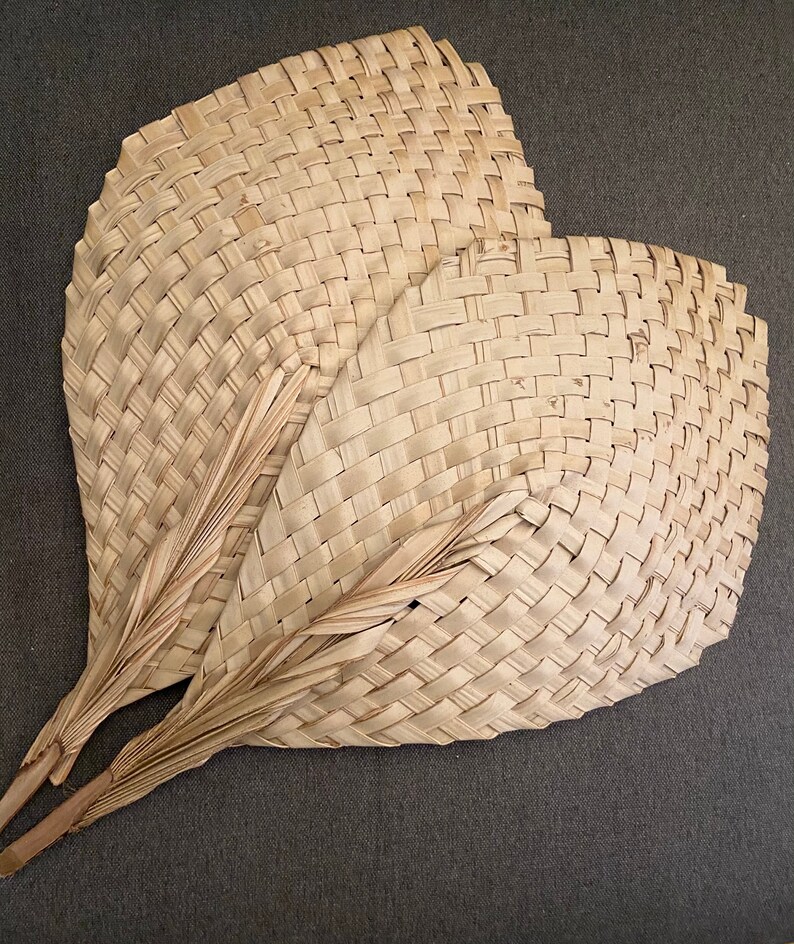 Natural African Fan/2 sizes Medium or Large/ Home Decor/Interior Design image 2