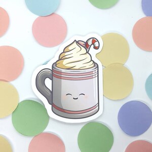 Hot Chocolate 3 » Matte Vinyl Sticker - Noël, Décalcomanie imperméable, ordinateur portable, Macbook, iPad, Tablette, Fun scrapbook planificateur autocollant, Bujo.