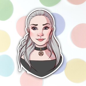 Witch Girl 3" Vinyl Sticker - Pastel Goth Aesthetic. Süßer Kawaii Aufkleber. Tablet Handy Accessoire. Bullet Journal Bujo, Planer, Scrapbook