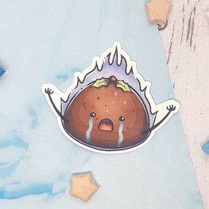 Weihnachtspudding 3 "Vinyl-Aufkleber | Niedlicher und lustiger Urlaub Aufkleber für Geschenke | Festliches saisonales Geschenk | Hydroflask Accesory | Lustige Illustration