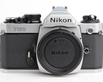 NIKON FM2 35mm SLR  Film Camera Body - Chrome