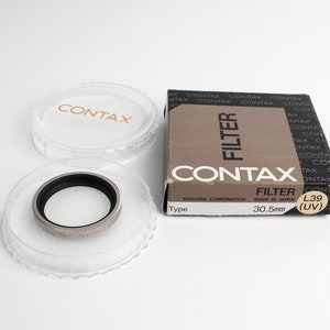 Original CONTAX L39 (UV) Filter 30.5ｍm for Contax Tvs, Contax T3 with Case and Box - Mint
