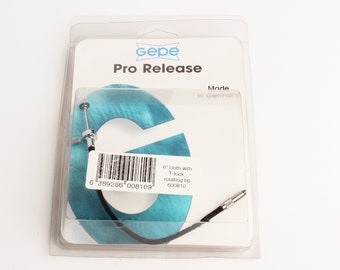 Gepe Pro Release 6" cloth covered Cable Release with T-lock and  rotating tip - in the box, never used