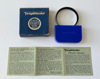 Voigtlander 47mm FOCAR B Lens 344/47 for Prominent - Close Up Lens - in the box