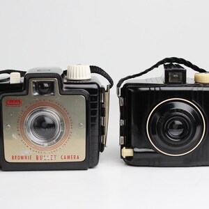 Vintage Kodak Brownie BULLET Camera and BABY Brownie Special 127 Film Bakelite Cameras - Work!