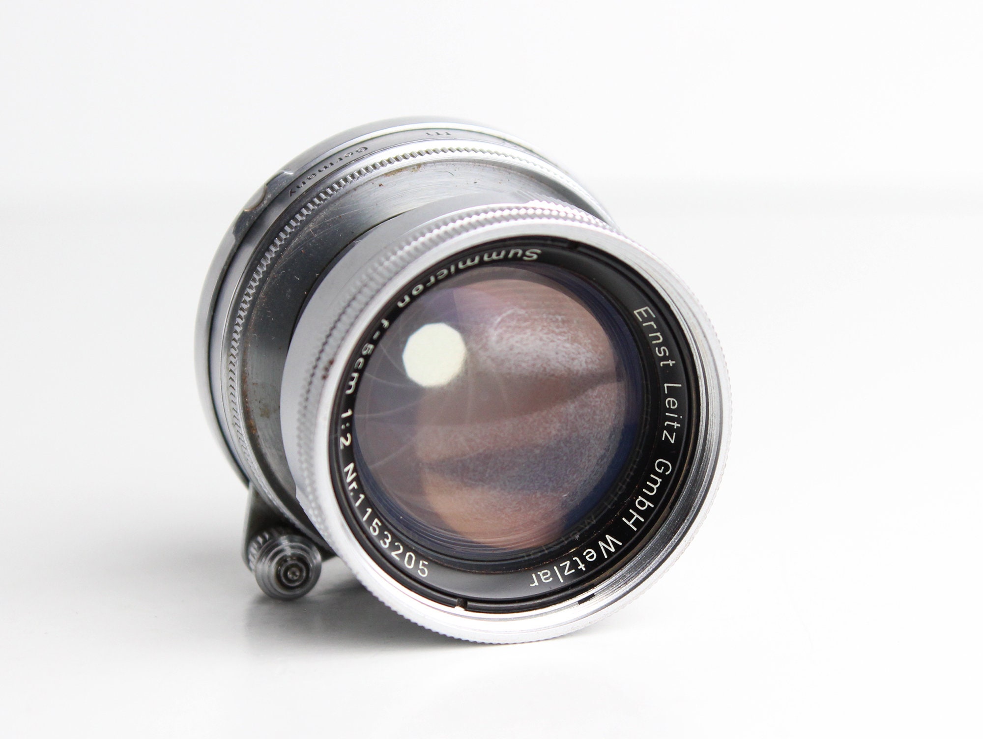 LEITZ LEICA SUMMICRON 50mm F/2 Collapsible M39 Screw Mount LEITZ LEICA SUMMICRON 50mm F/2 Collapsible M39 Screw Mount
