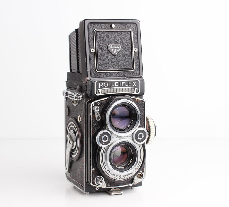 ROLLEIFLEX 3.5F Type 1 with 75mm f/3.5 XENOTAR Lens 6x6 TLR Medium Format Film Camera Needs Repair image 2