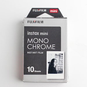 FUJIFILM Instax Mini Monochrome Instant Film - 10 Sheets - Expired 2018