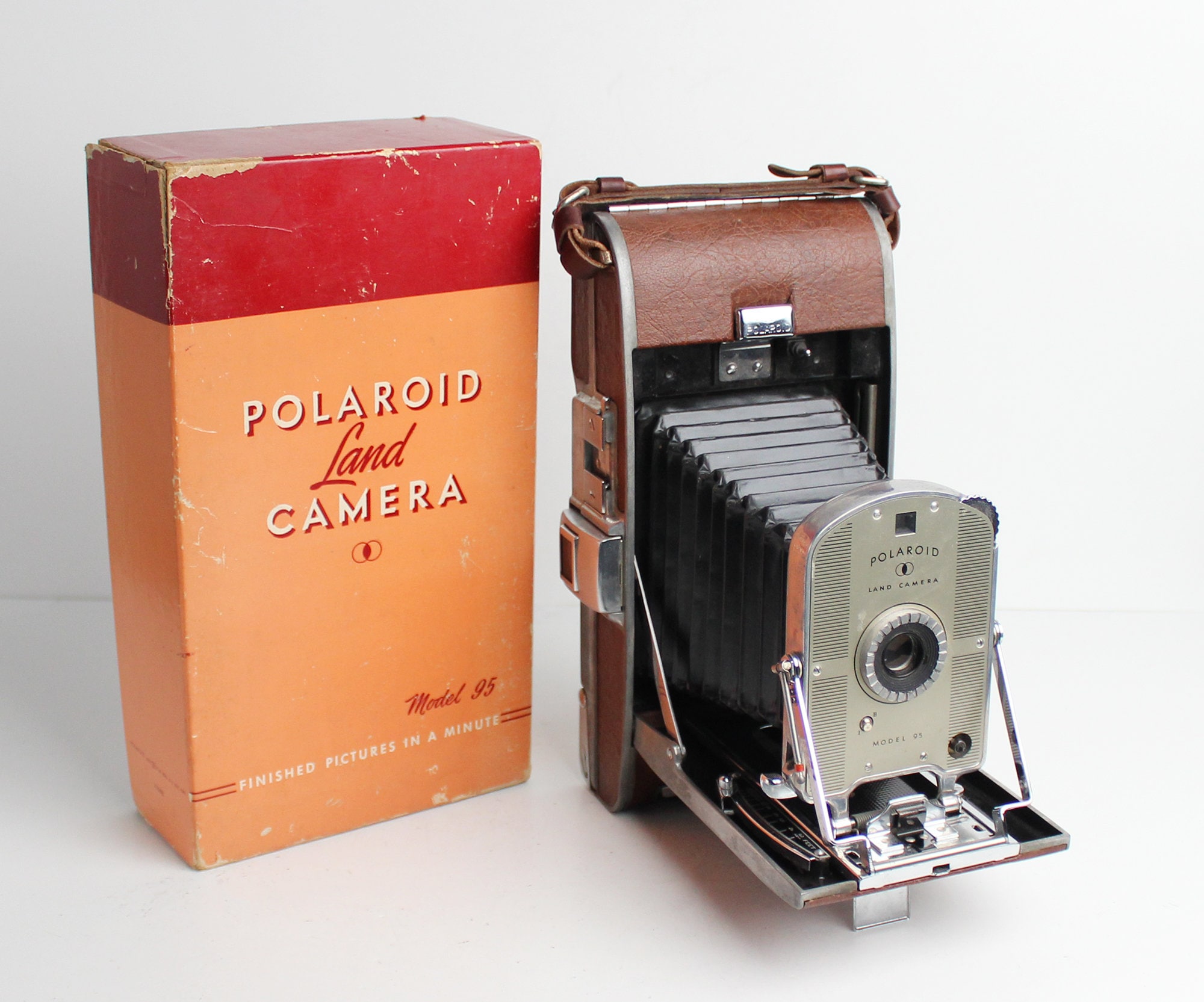 Vintage Polaroid Land Camera Model 95 - the First Vintage Polaroid Land Camera Model 95 - the First