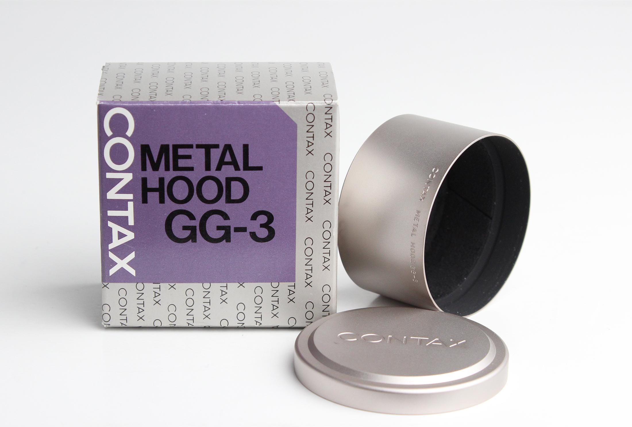 Original Contax Metal Hood GG-3 With Metal Cap GK-54 Mint in the
