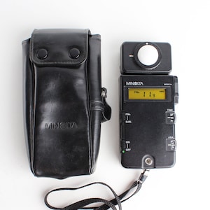 MINOLTA Ambient and Flash Meter III Exposure Light Meter - Works