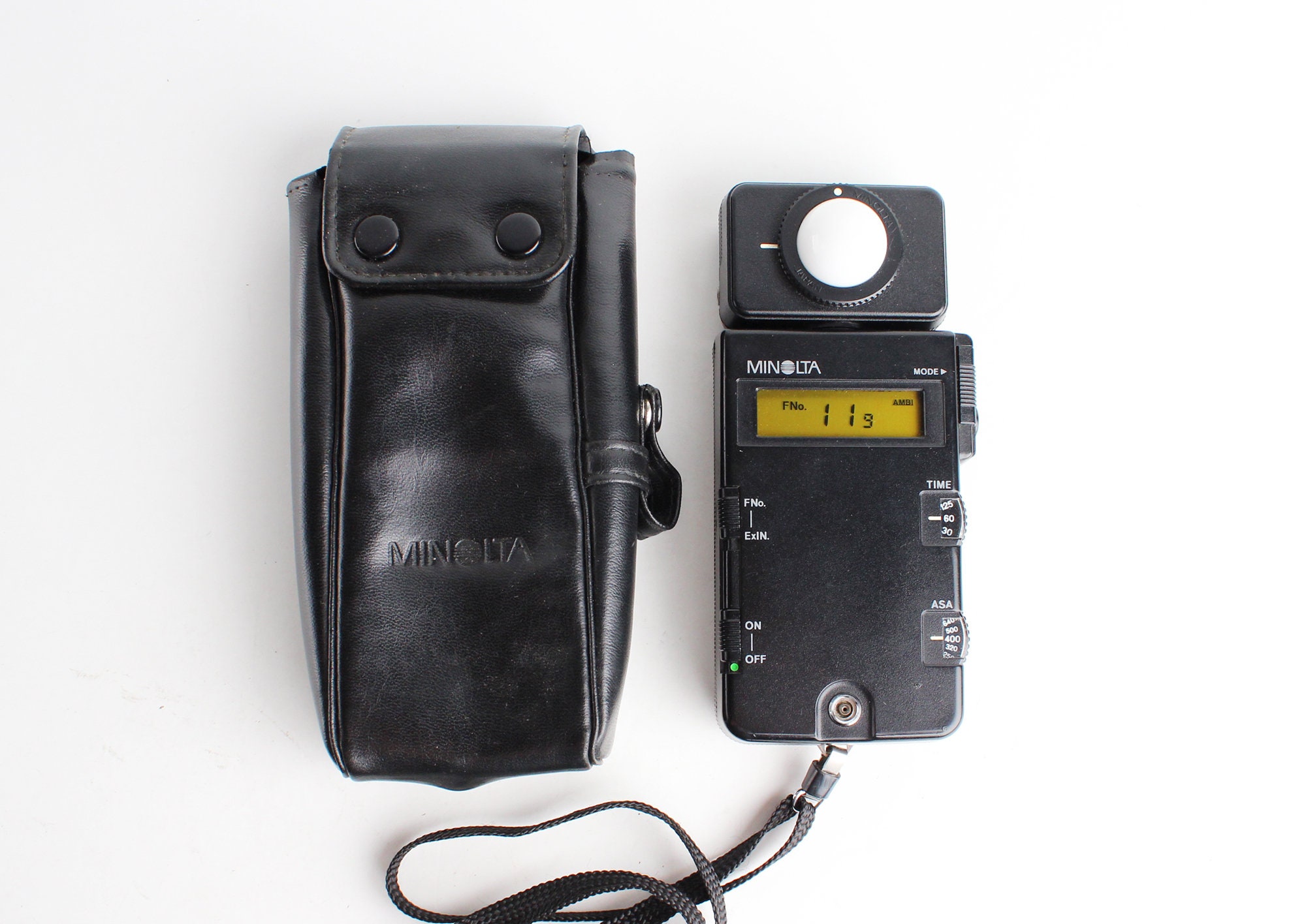 MINOLTA Ambient and Flash Meter III Exposure Light Meter - Works