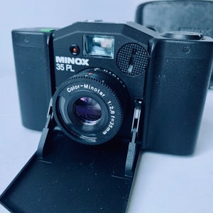 MINOX 35 PL 35mm Compact Camera with Case - needs repair
