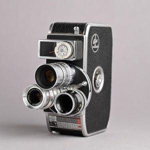 BOLEX PAILLARD D8L 8mm Motion Picture Film Camera with 3 Lenses - Motor Not Working