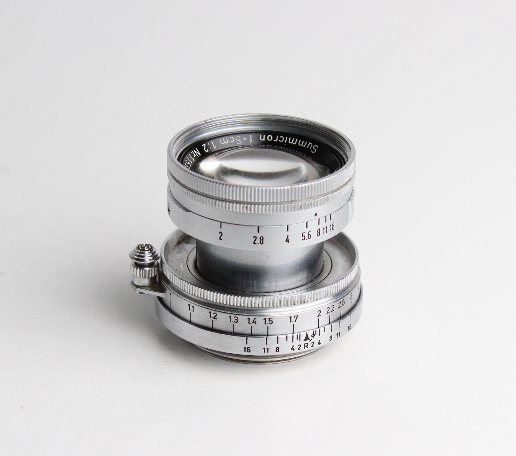 LEITZ LEICA SUMMICRON 50mm F/2 Collapsible M39 Screw Mount LEITZ LEICA SUMMICRON 50mm F/2 Collapsible M39 Screw Mount