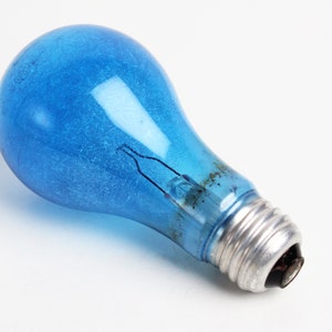 GE Blue PHOTOFLASH 22-B Large Single Flash Bulb - UNUSED