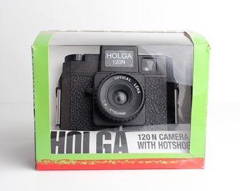 HOLGA 120 N Camera with Hotshoe 120 Film Medium Format Camera - Mint in the Box