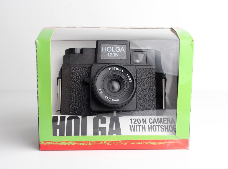 HOLGA 120 N Camera with Hotshoe 120 Film Medium Format Camera Mint in the Box image 1