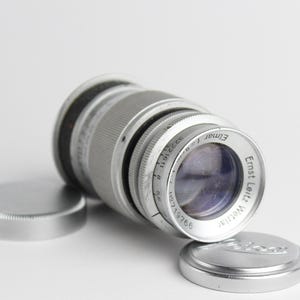 Ernst Leitz ELMAR 90mm f/4 L39 Screw Mount Lens Wetzlar LEICA 90mm Lens