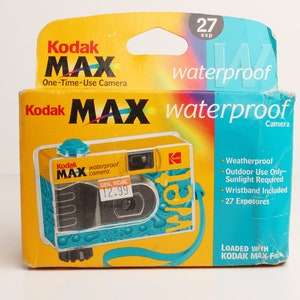 KODAK Waterproof One-Time-Use-Camera with Kodak MAX 35mm Color Film - 27 Exposures - Expired 2003