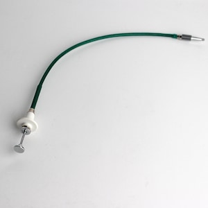 Cable Release 8 inch - with Disc Lock - Green/ White  - Made In Japan - Works
