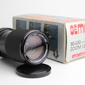 GEMINI 80-200mm F/4.5 Macro MC Zoom Lens for Canon FD - Mint in the Box