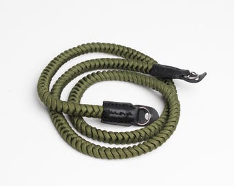 Green Rope Strap with O-Rings and Protective Flaps