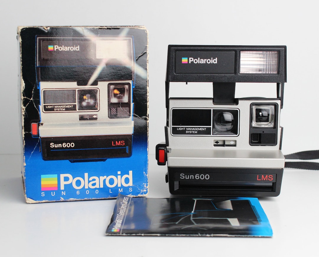 Vintage POLAROID SUN 600 LMS Instant Film Camera - Works