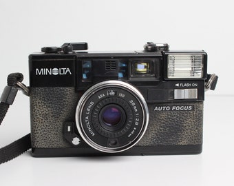 MINOLTA HI-MATIC AF2 Point-and-Shoot  35mm Film Camera - Camera Works - Flash Doesn't Work