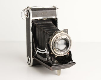 ZEISS IKON KLIO 6x9 Folding Film Camera with Anastigmat Novar  f/4.5 110mm Lens - needs repair/ display piece