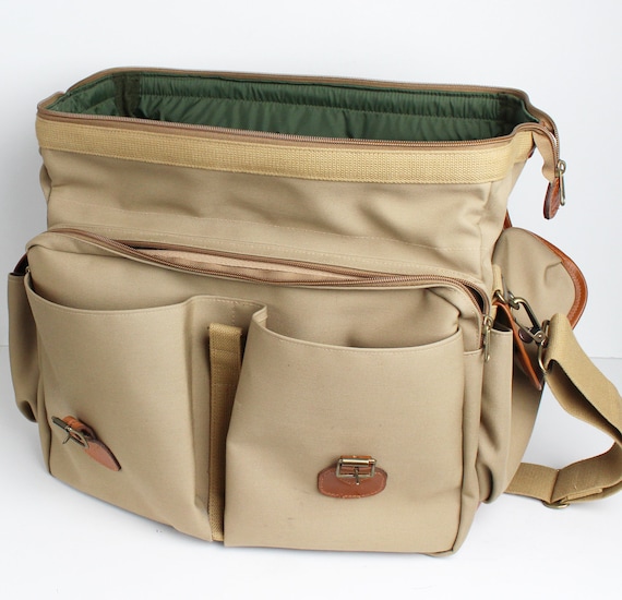 CCS Heritage Large Canvas and Leather Camera Bag Plantagenet Model like a classic Billingham Bag Etsy