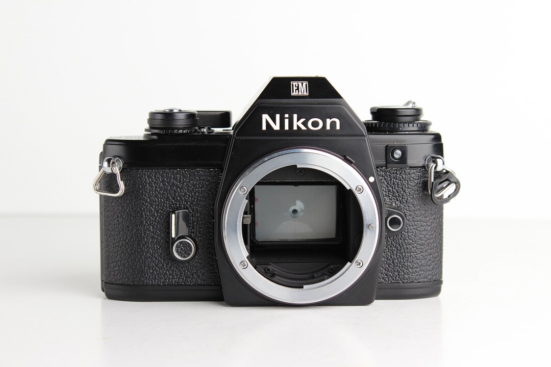NIKON EM 35mm Film SLR Camera Body Works Great Batteries Included Etsy
