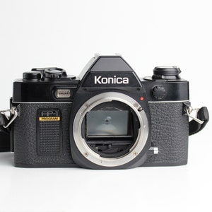 KONICA FP-1 Program 35mm SLR Film Camera Body - Works - Batteries Included