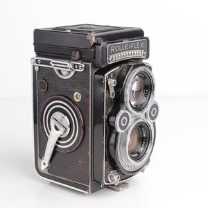 ROLLEIFLEX 3.5F Type 1 with 75mm f/3.5 XENOTAR Lens 6x6 TLR Medium Format Film Camera Needs Repair image 4