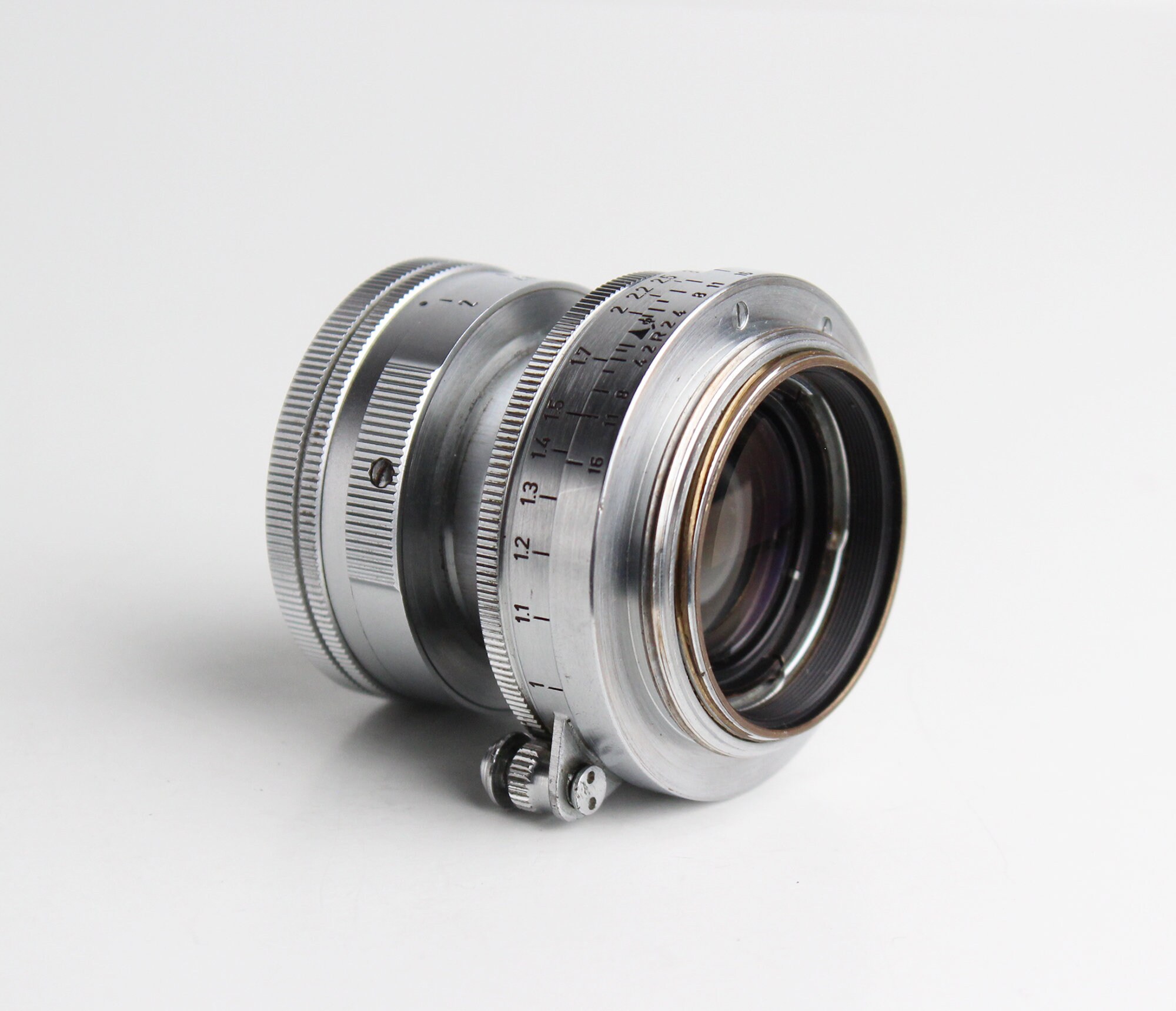 LEITZ LEICA SUMMICRON 50mm F/2 Collapsible M39 Screw Mount Lens