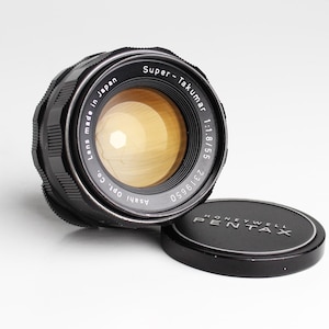 Asahi Pentax Super-Takumar 55mm f/1.8 Lens MF M42 Screw Mount - Clean