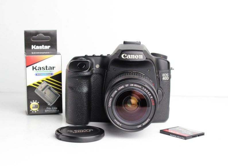 Canon EOS 40D 10.1MP Digital SLR Camera with 28-80mm Canon Zoom Lens and 2GB CF Card image 1
