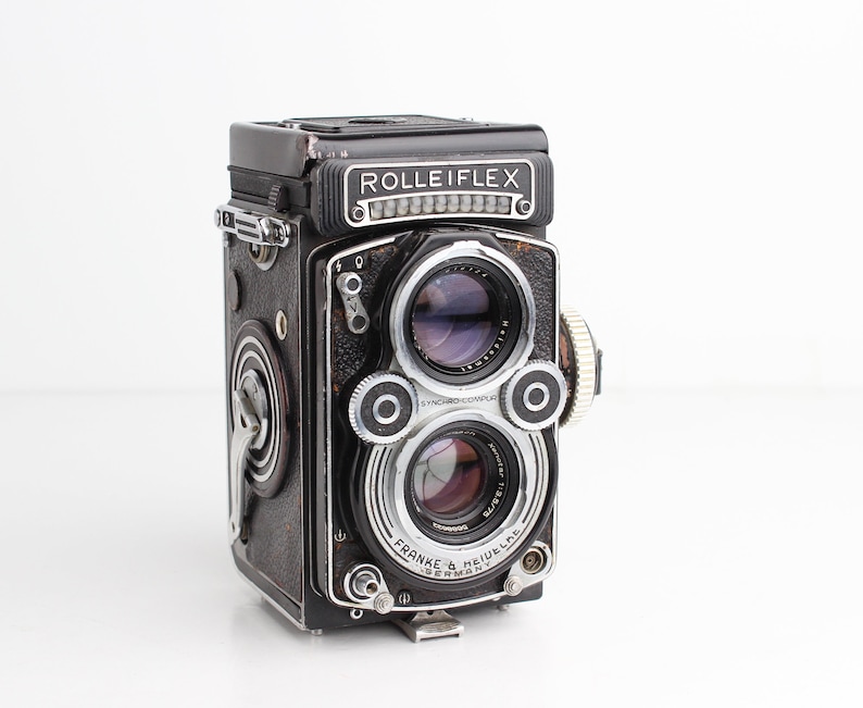 ROLLEIFLEX 3.5F Type 1 with 75mm f/3.5 XENOTAR Lens 6x6 TLR Medium Format Film Camera Needs Repair image 3