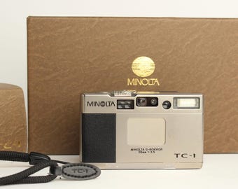 MINOLTA TC-1 箱付き MINOLTA TC-1 35mm Point-and-shoot Film Camera - Complete CLA