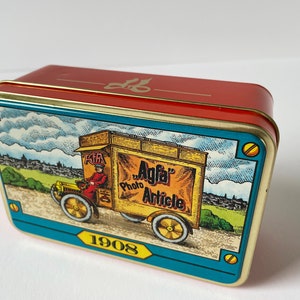 Vintage AGFA Photo Article 1908 - TIN BOX - as new condition!