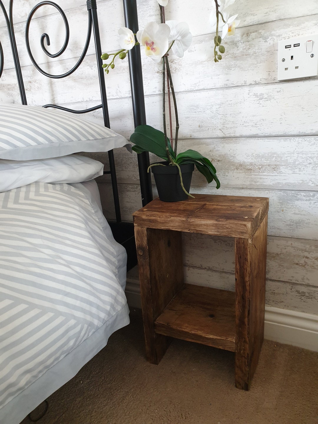 Handmade Bedside Table From Reclaimed Wood. - Etsy UK