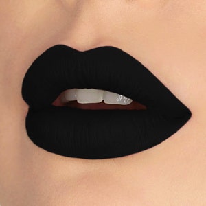 Underworld Vegan Black Matte Liquid Lipstick image 1