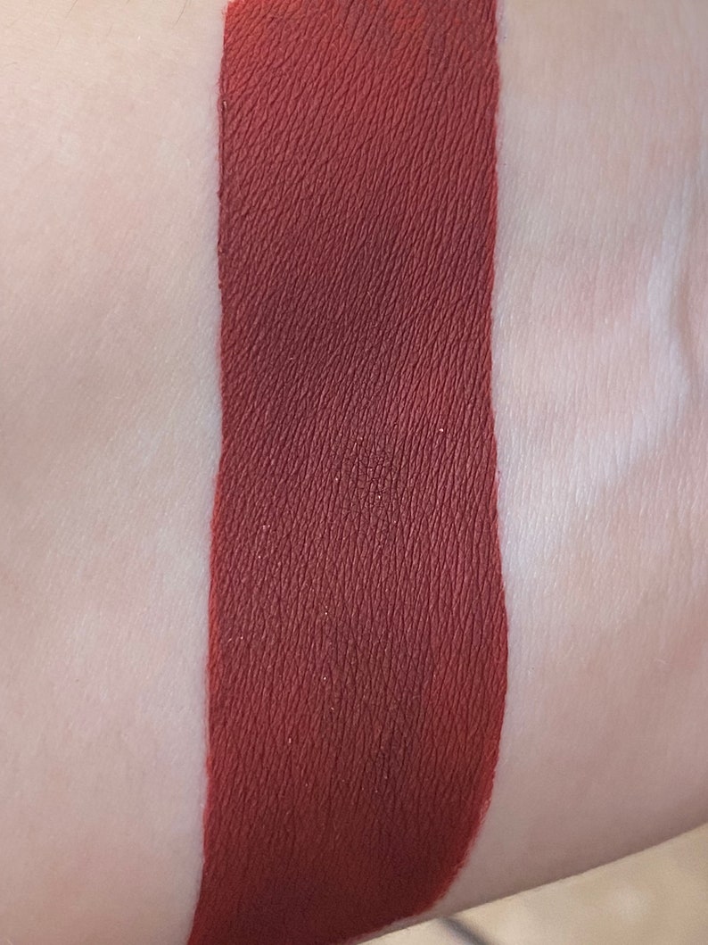 Goddess Vegan Red Brown Matte Liquid Lipstick image 4