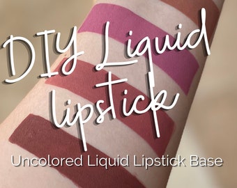 Base per rossetto liquido non colorato: formula opaca vegana fai da te