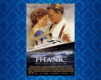 Original 1997 Titanic Movie Poster - Double-Sided Cinema Poster - Excellently Preserved Vintage Piece - One-Sheet (Revised B Version)