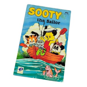 Sooty the Sailor – Vintage 1985 Purnell Mini Paperback | Classic UK Kids Story | Retro Nursery Gift | The Sooty Show | Sooty & Sweep